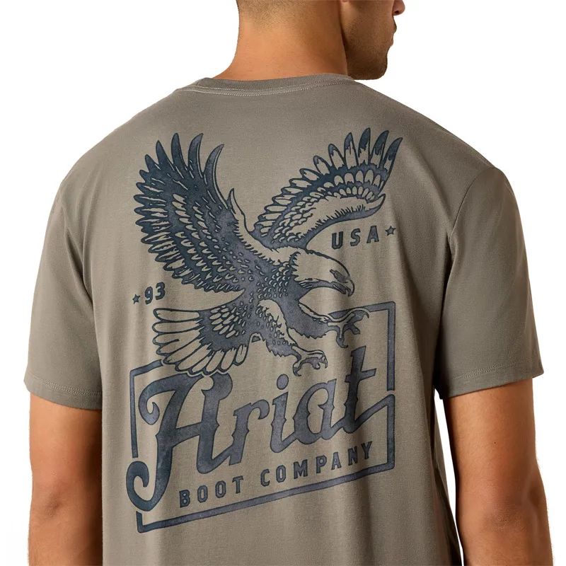 Ariat Patriot Classic Mens T-Shirt - Smoked Pearl-2