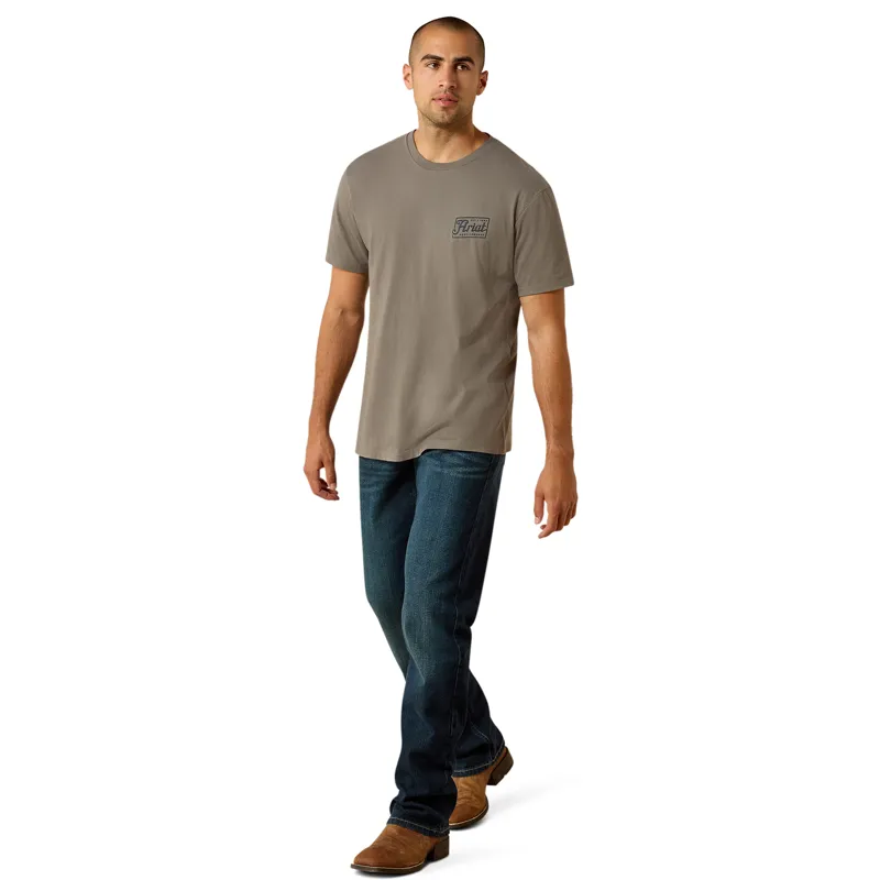 Ariat Patriot Classic Mens T-Shirt - Smoked Pearl-3