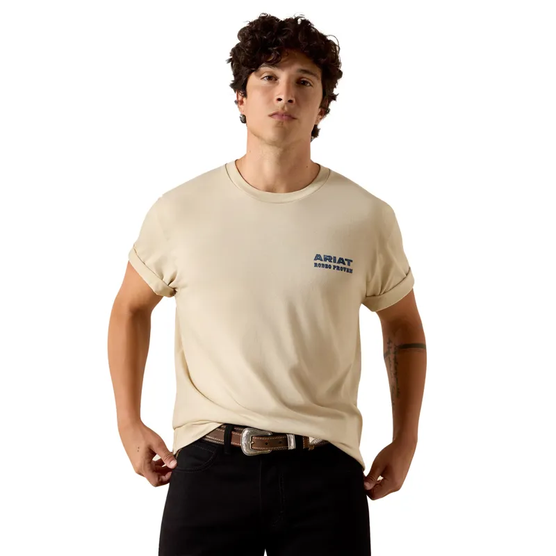 Ariat Proven Stamp Mens Classic Fit Tee - Natural-1