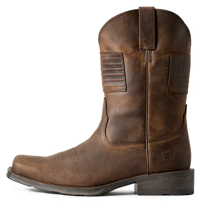 Ariat Rambler Patriot Mens Western Boots - Distressed Brown-2