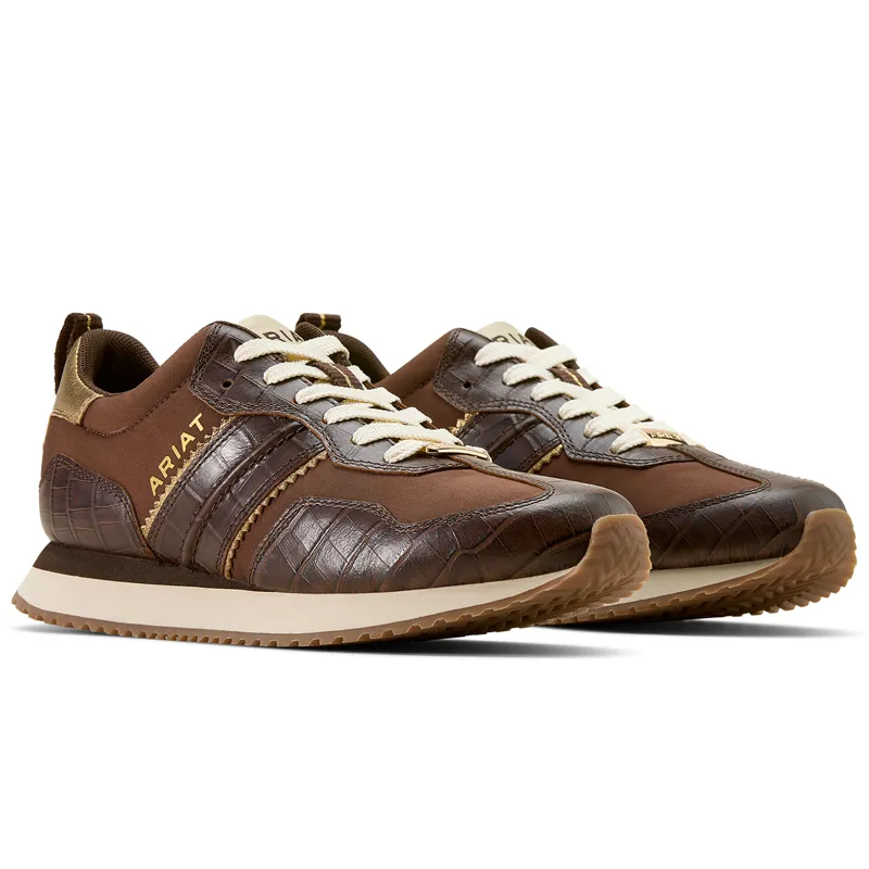 Ariat Ranch Runner Womens Trainers - Aged Tan-1