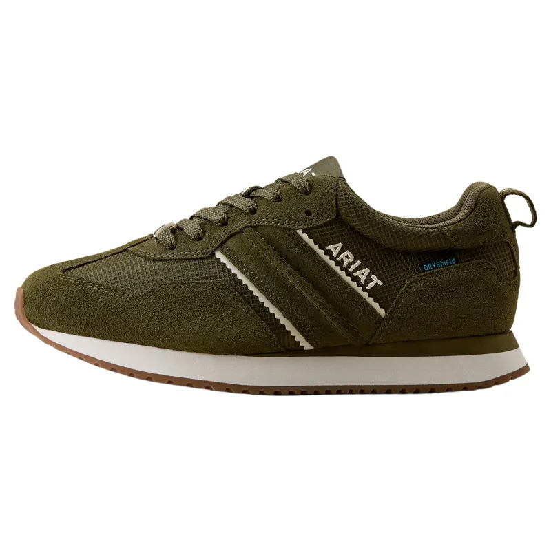 Ariat Ranch Runner Waterproof Womens Trainers - Olive Night-6