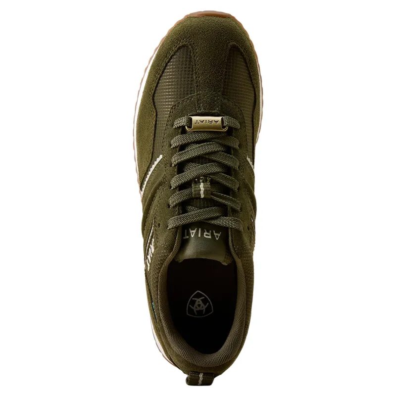 Ariat Ranch Runner Waterproof Womens Trainers - Olive Night-7