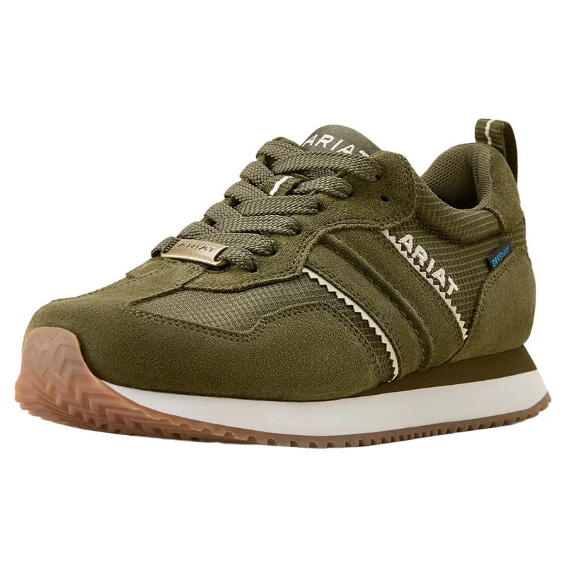 Ariat Ranch Runner Waterproof Womens Trainers - Olive Night