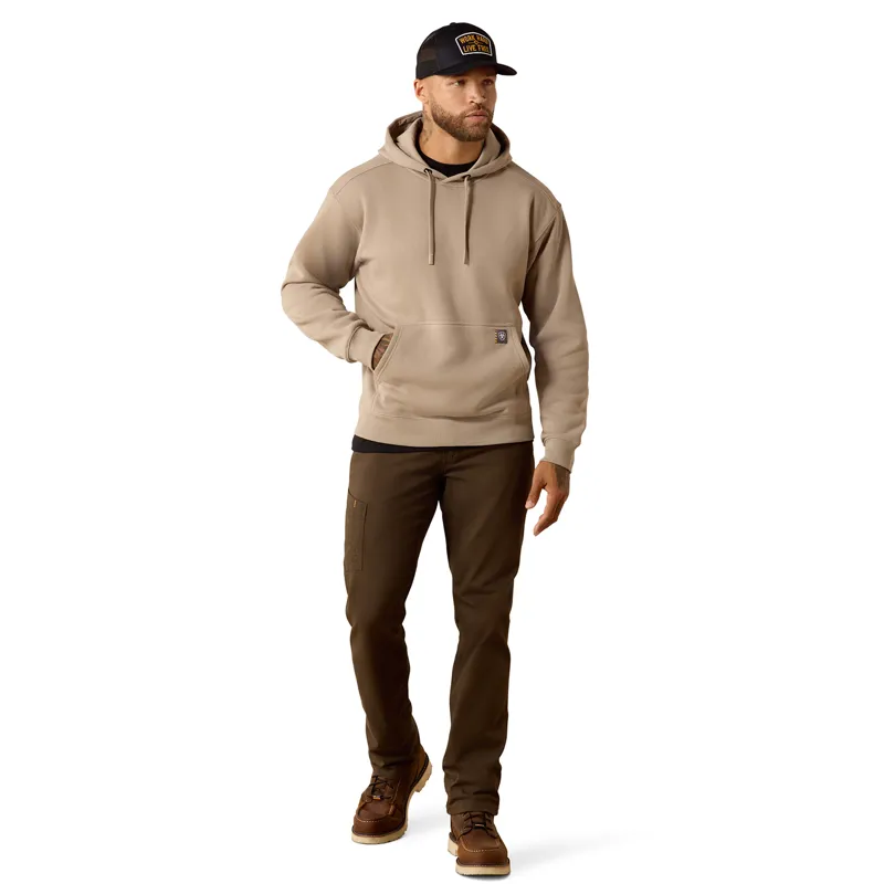 Ariat Rebar Lightweight Mens Workhog Hoodie - Greige-2