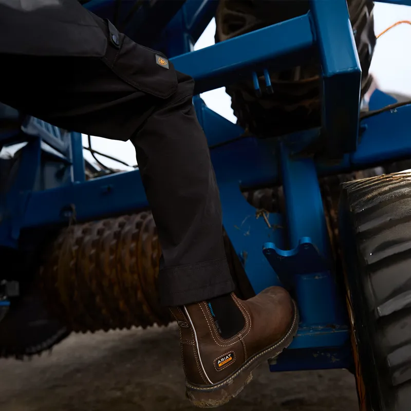 Ariat Rebar Cordura M7 Slim Dynamic Utility Straight Mens Work Trousers - Black-8