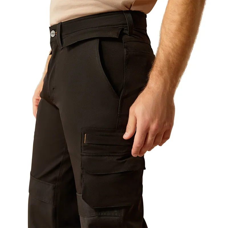Ariat Rebar Cordura M7 Slim Dynamic Utility Straight Mens Work Trousers - Black-4