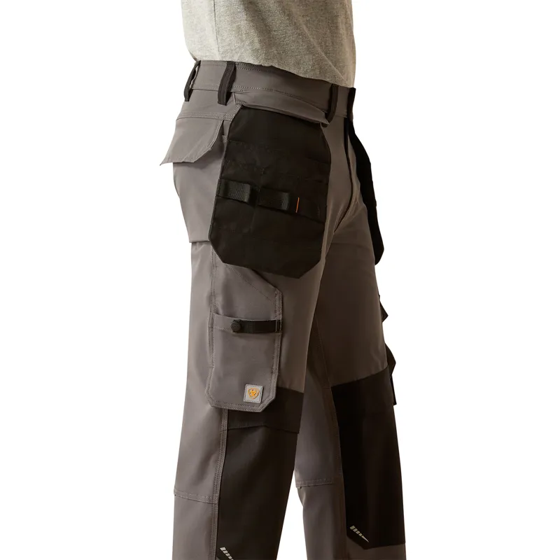 Ariat Rebar Cordura M7 Slim Dynamic Utility Straight Mens Work Trousers - Charcoal-5