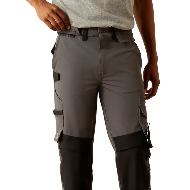 Ariat Rebar Cordura M7 Slim Dynamic Utility Straight Mens Work Trousers - Charcoal-2