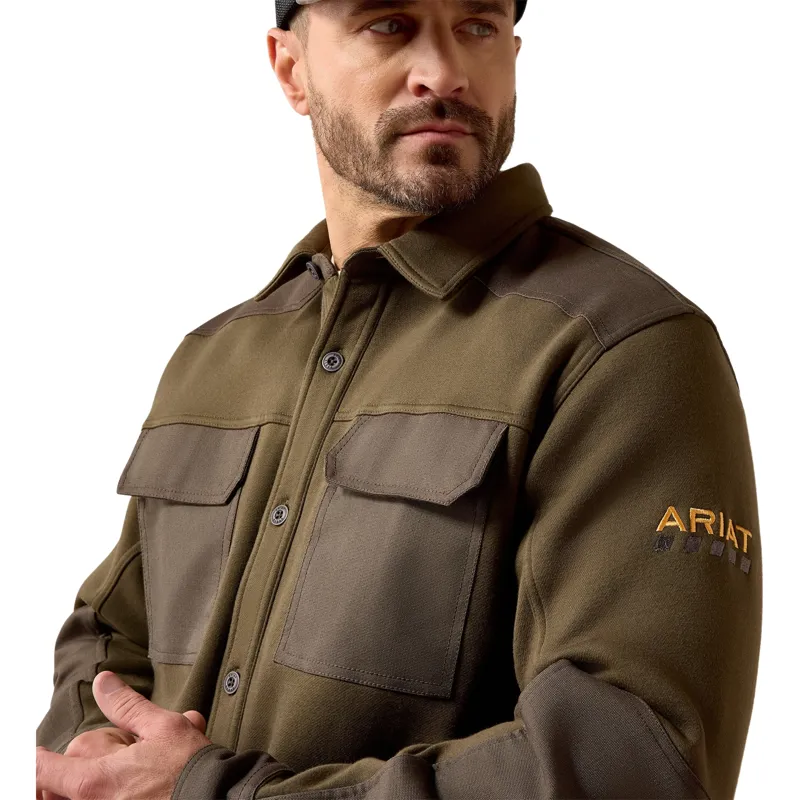 Ariat Rebar Workman Duracanvas Mens Shirt Jacket - Earth-2