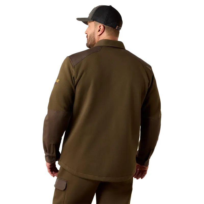 Ariat Rebar Workman Duracanvas Mens Shirt Jacket - Earth-1