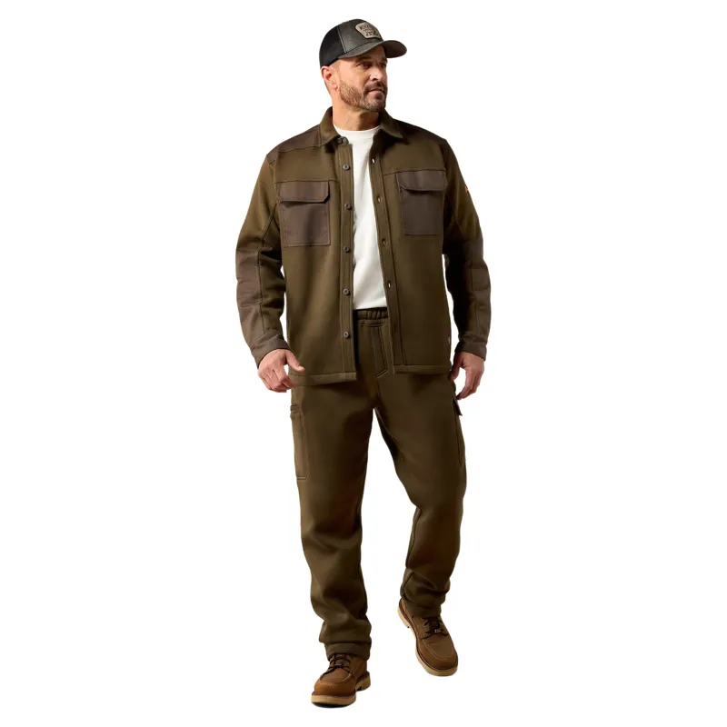 Ariat Rebar Workman Duracanvas Mens Shirt Jacket - Earth-4
