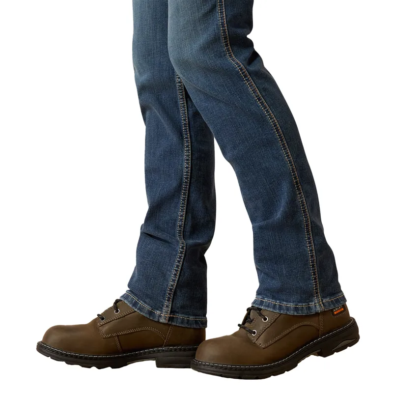 Ariat Riveter Rebar High Rise Womens Straight Leg Jeans - Blue-4