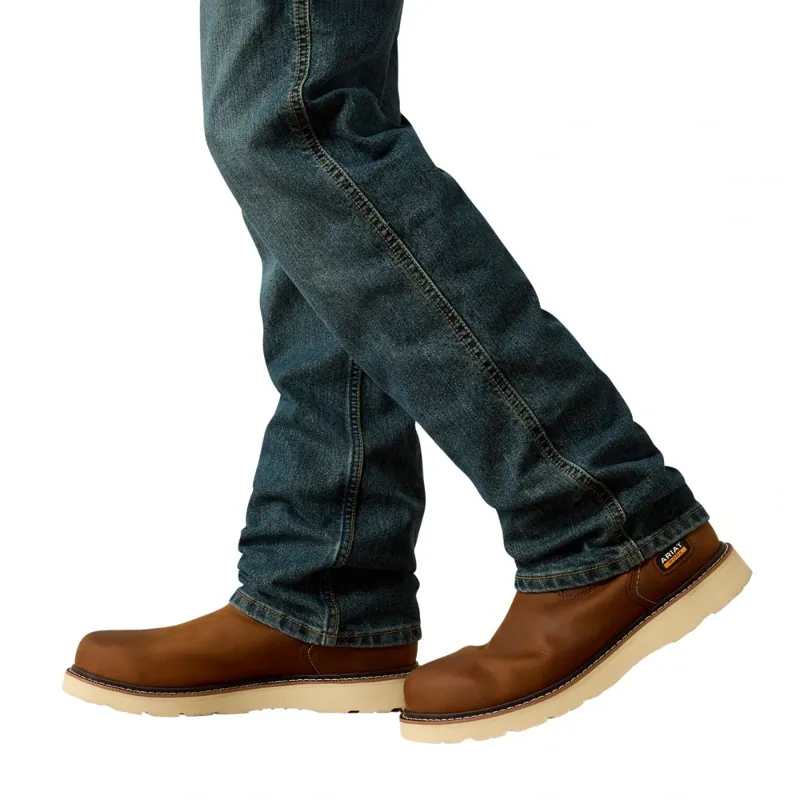 Ariat Rebar M7 Workhorse Slim DuraStretch Stackable Straight Leg Mens Jeans - McCoy-5
