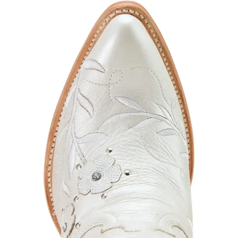 Ariat Romance J Toe Womens Western Boots - Pearly White-5