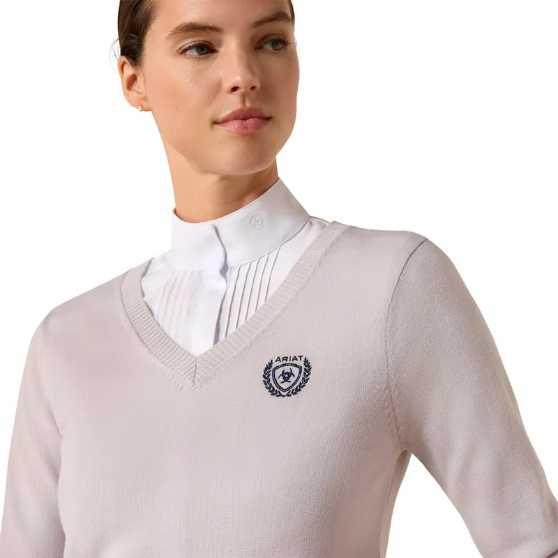 Ariat Saluut Womens Sweater - Thunder Grey-3