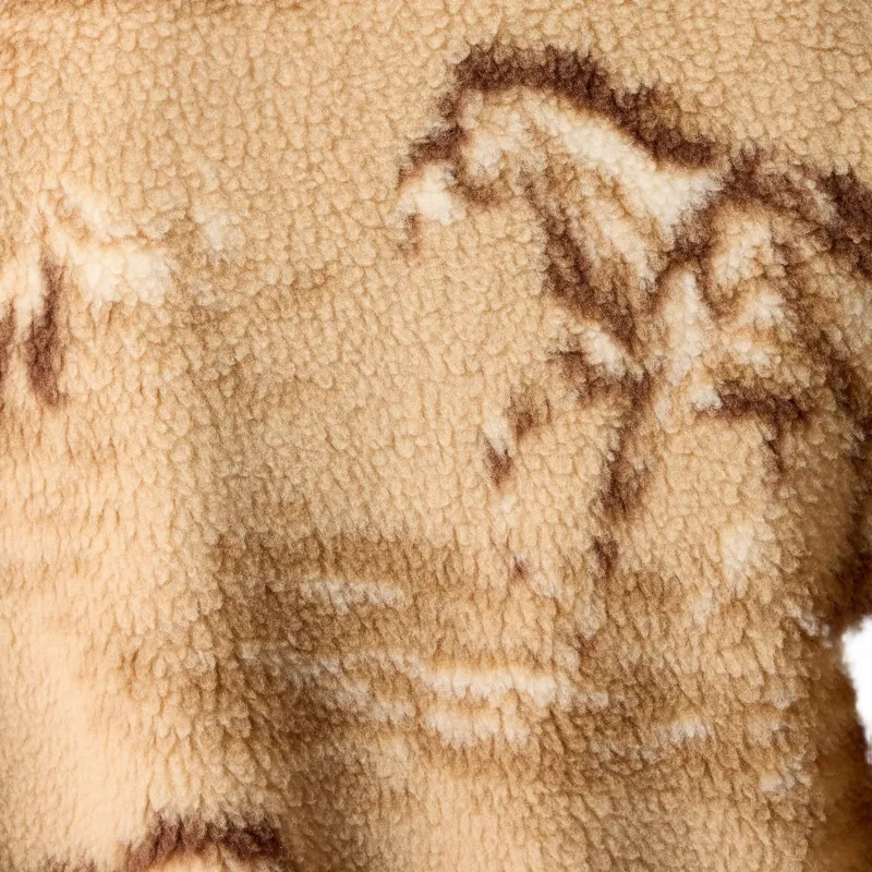 Ariat Sherpa Blocked Womens Jacket - Wild Horses Print/Tigers Eye-3