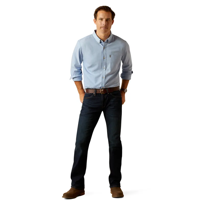 Ariat Country Simmental Mens Shirt - Chambray Blue-2