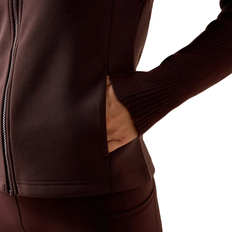 Ariat Skadi Womens Full Zip Sweatshirt - Chocolate Plum-4