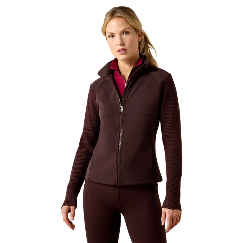 Ariat Skadi Womens Full Zip Sweatshirt - Chocolate Plum