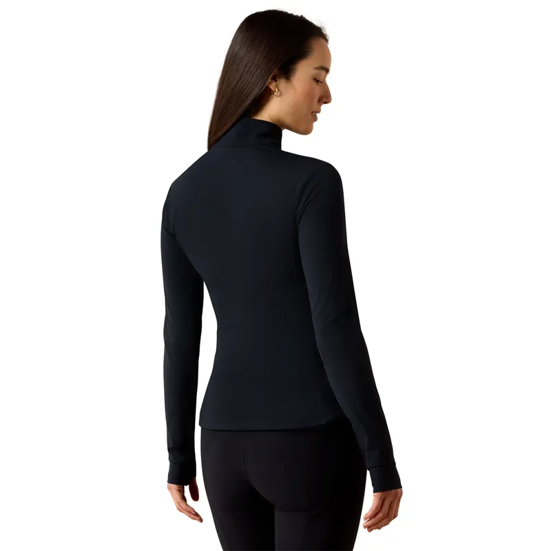 Ariat SolVeil Womens 1/2 Zip Base Layer - Black-1