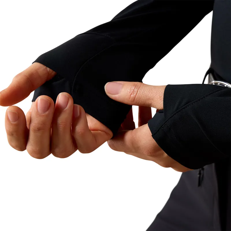 Ariat SolVeil Womens 1/2 Zip Base Layer - Black-4