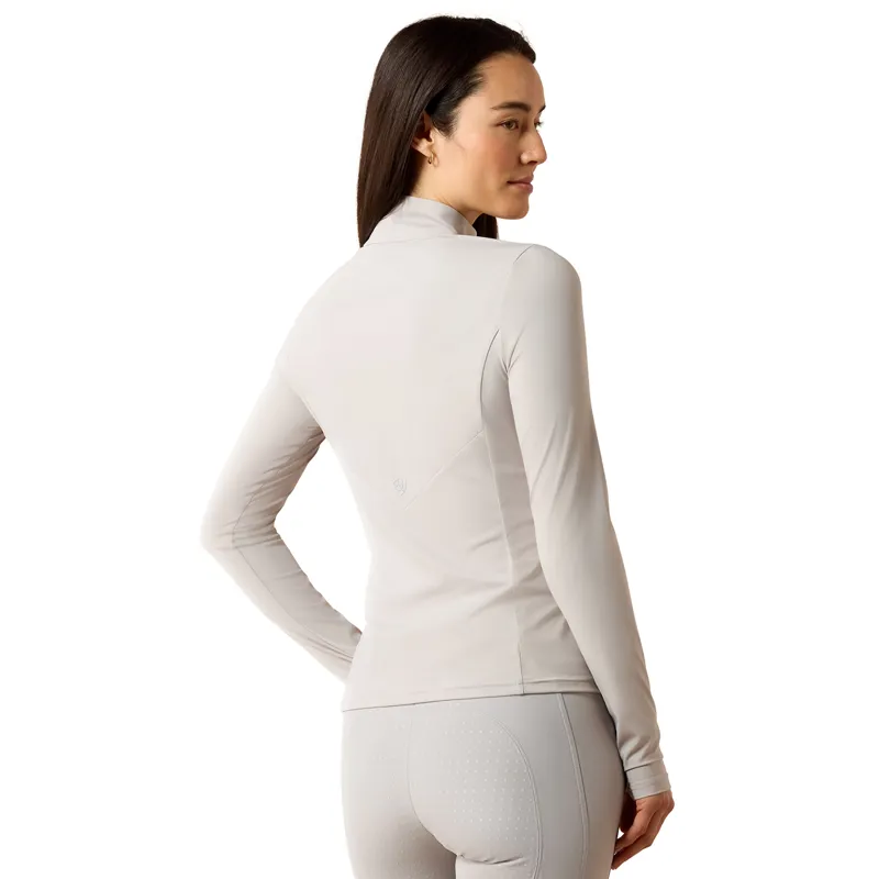 Ariat SolVeil Womens 1/2 Zip Base Layer - Show Grey-1