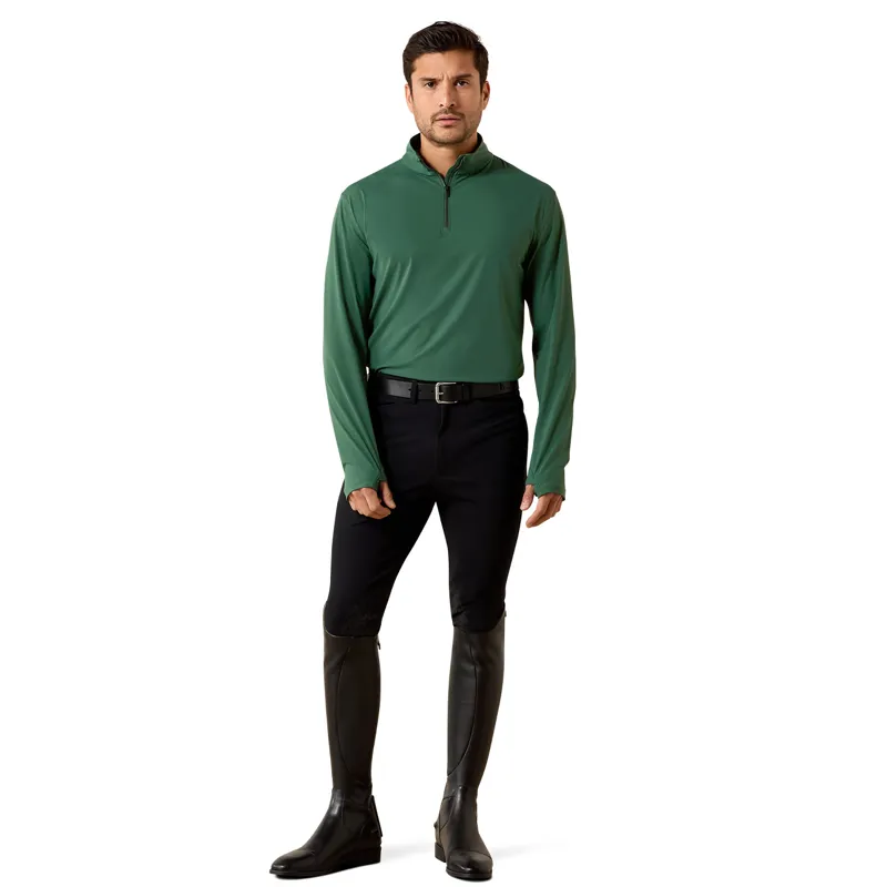 Ariat SolVeil Mens 1/4 Zip Base Layer - Monstera-2