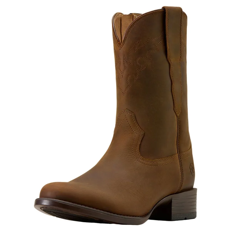 Ariat Sonoro Mens Roper Toe Western Boots - Distressed Brown