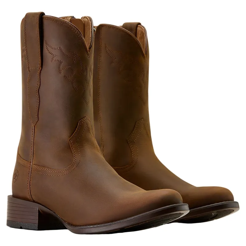 Ariat Sonoro Mens Roper Toe Western Boots - Distressed Brown-1