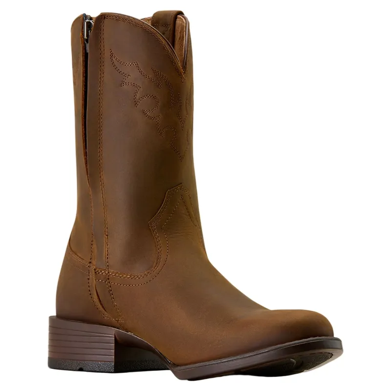 Ariat Sonoro Mens Roper Toe Western Boots - Distressed Brown-2