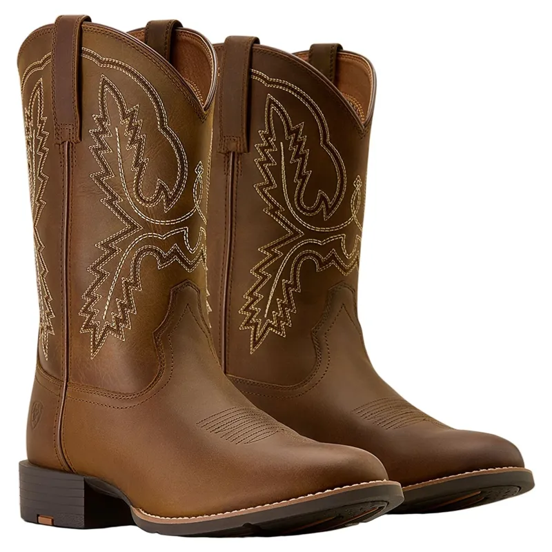 Ariat Sport Stratten Mens Western Boots - Distressed Brown-1