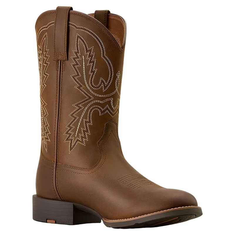 Ariat Sport Stratten Mens Western Boots - Distressed Brown-4