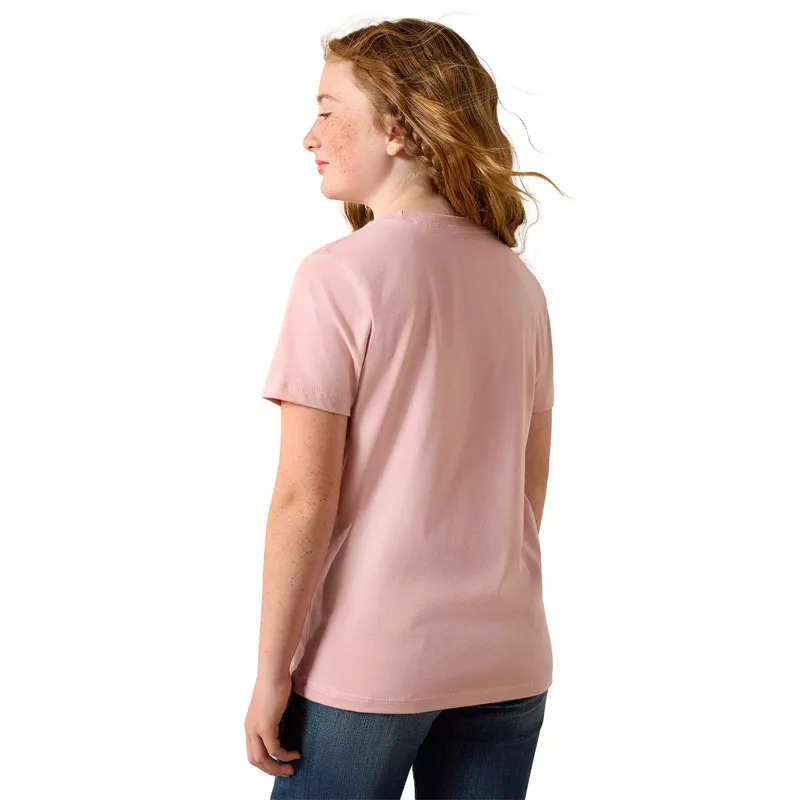 Ariat Southwest Sunset Junior Girls T-Shirt - Dusty Rose-1