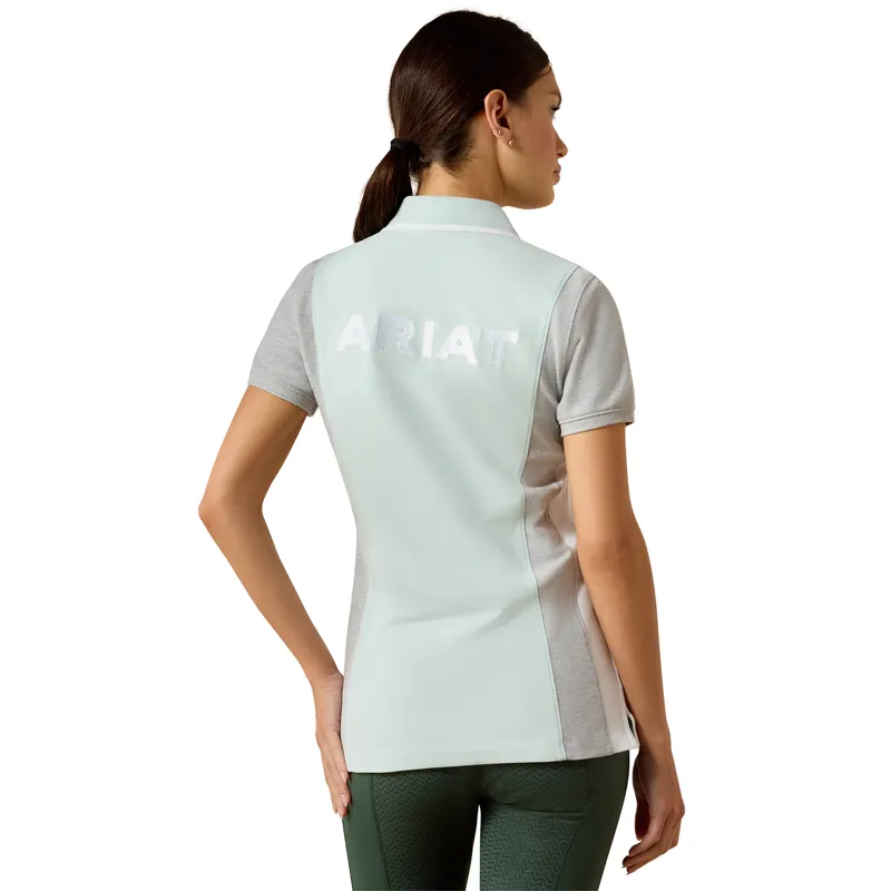 Ariat Taryn Womens Polo Shirt - Starlight Blue/Grey-1