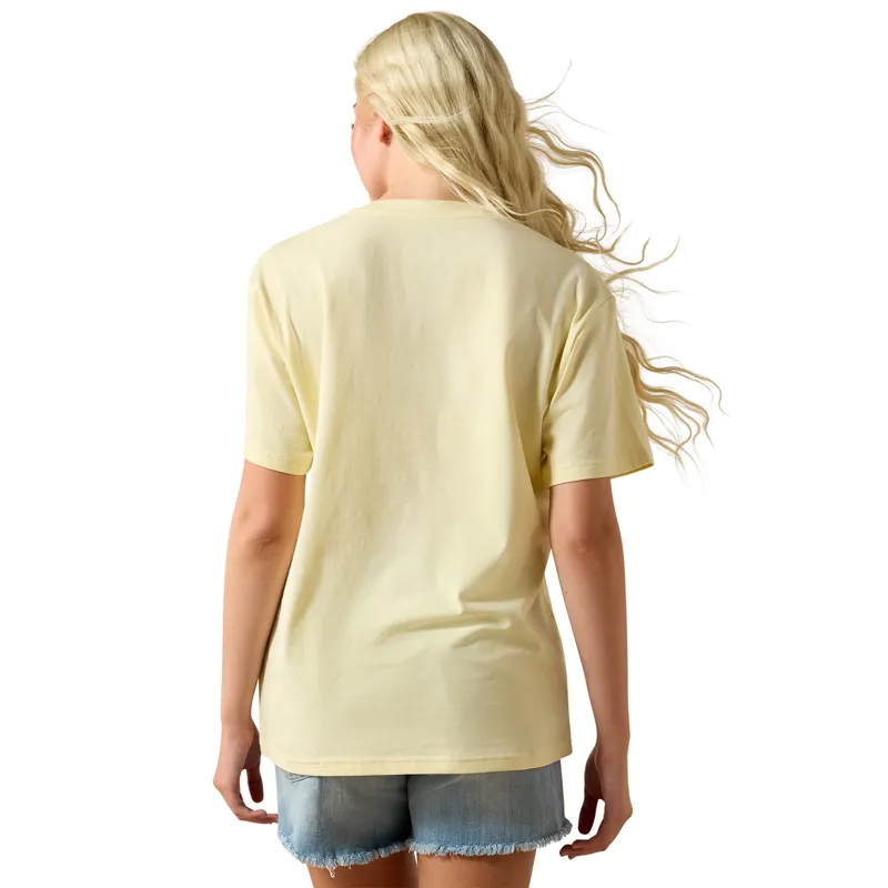 Ariat Rodeo Star Womens Boyfriend T-Shirt - Pearl Sorbet-1