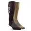 AriatTEK Essential Performance Tall Riding Socks 2 Pack - Brown/Olive