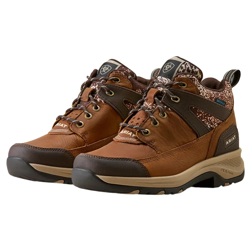 Ariat Terrain Trek Waterproof Womens Boots - Natural Tan/Animal Print-1