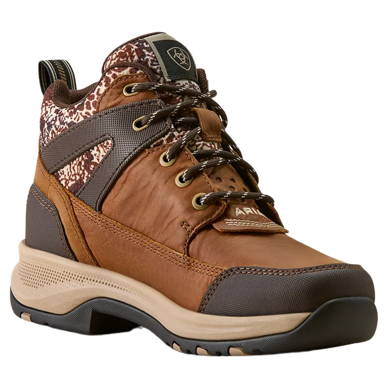 Ariat Terrain Trek Waterproof Womens Boots - Natural Tan/Animal Print-3