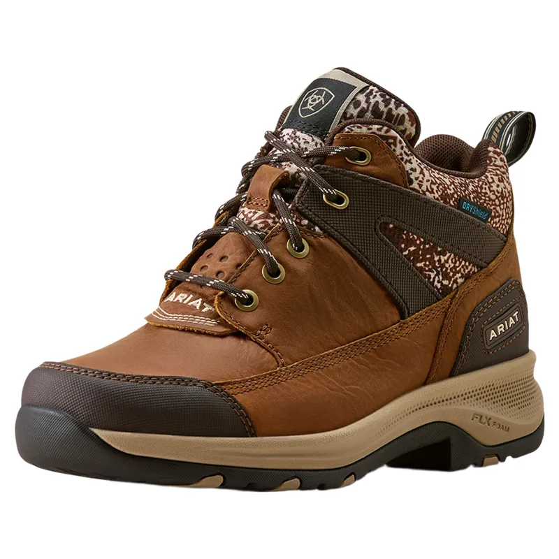 Ariat Terrain Trek Waterproof Womens Boots - Natural Tan/Animal Print