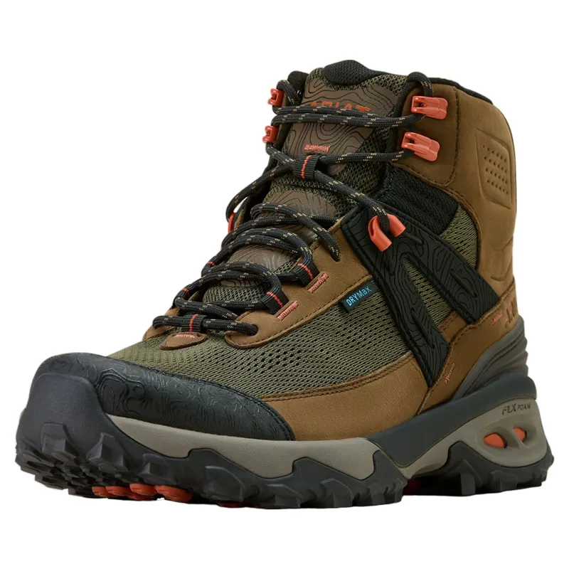 Ariat Traverse Mid Height Mens Waterproof Hiking Boots - Brown Bark/Evergreen