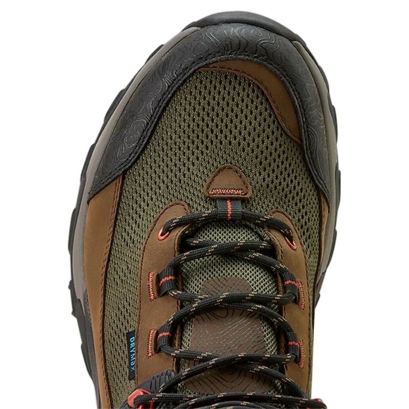 Ariat Traverse Mid Height Mens Waterproof Hiking Boots - Brown Bark/Evergreen-3