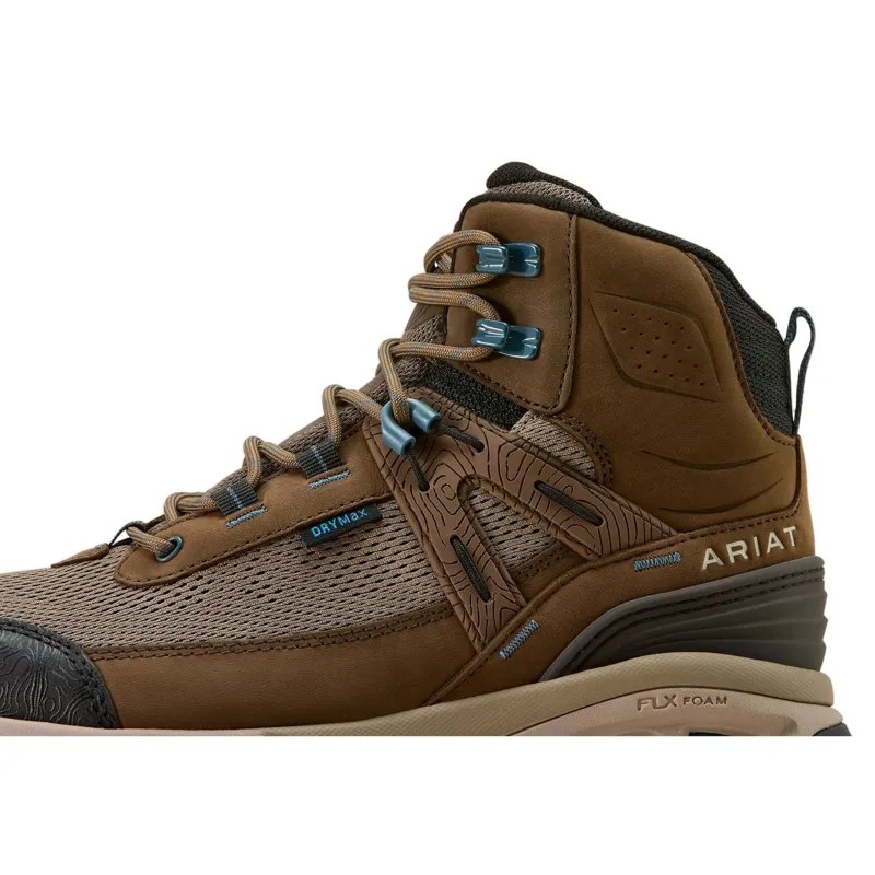 Ariat Traverse Mid Height Womens Waterproof Hiking Boots - Brown Bark-5