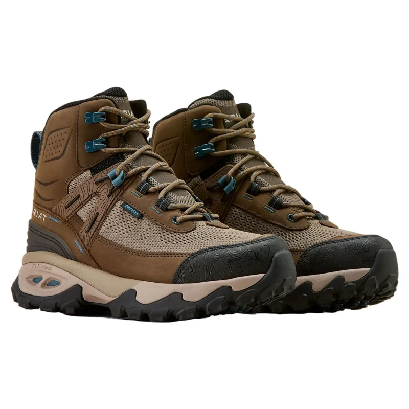 Ariat Traverse Mid Height Womens Waterproof Hiking Boots - Brown Bark-7