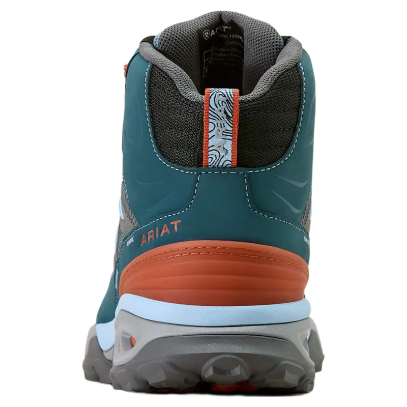 Ariat Traverse Mid Height Womens Waterproof Hiking Boots - Blue Depths-5