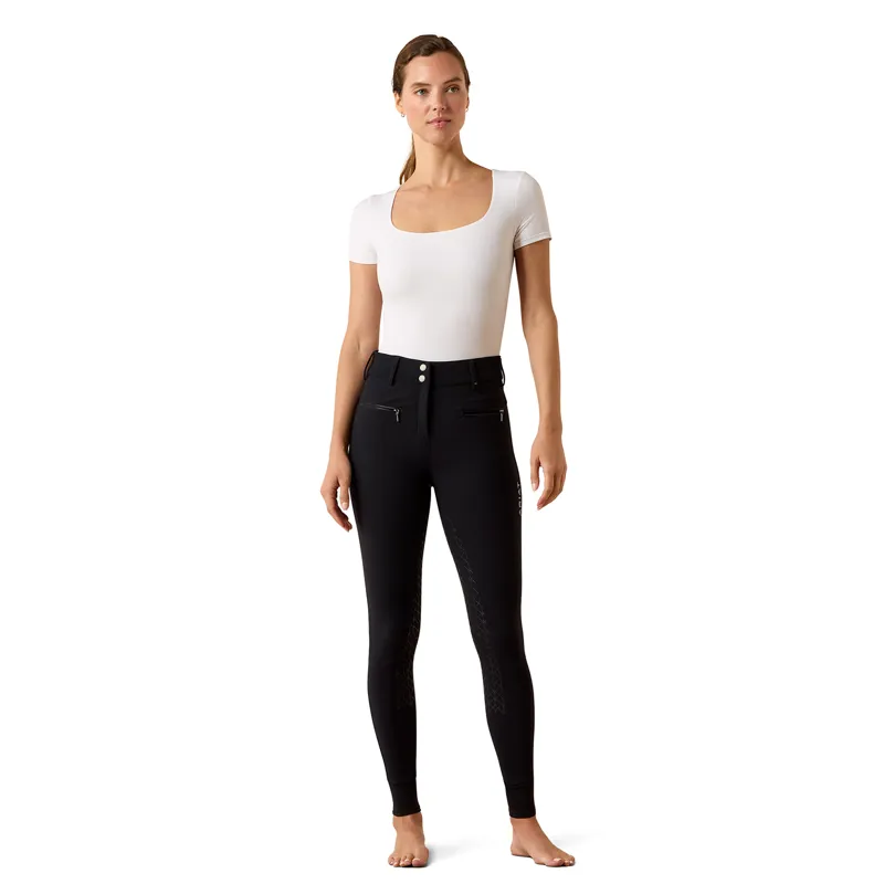 Ariat Tri Factor Allure Womens Full Grip Breeches - Black-1