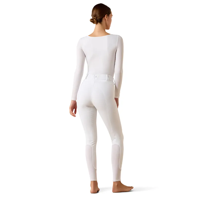 Ariat Tri Factor Allure Full Grip Womens Competition Breeches - White-1