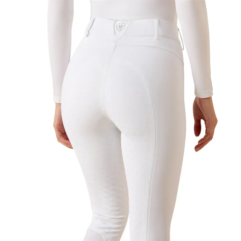 Ariat Tri Factor Allure Full Grip Womens Competition Breeches - White-4
