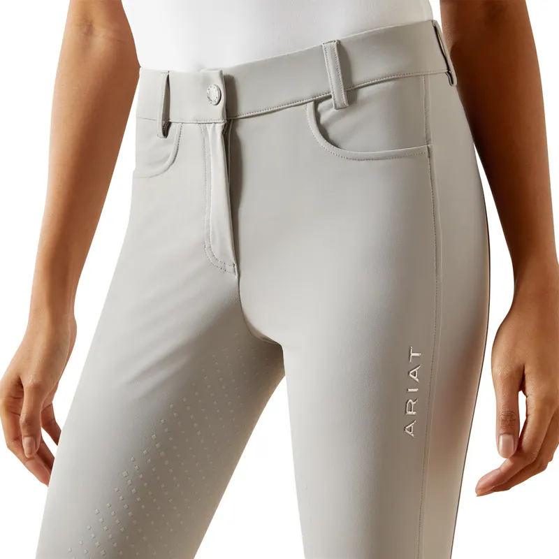 Ariat Tri Factor Womens NT Full Grip Competition Breeches - Show Grey-4