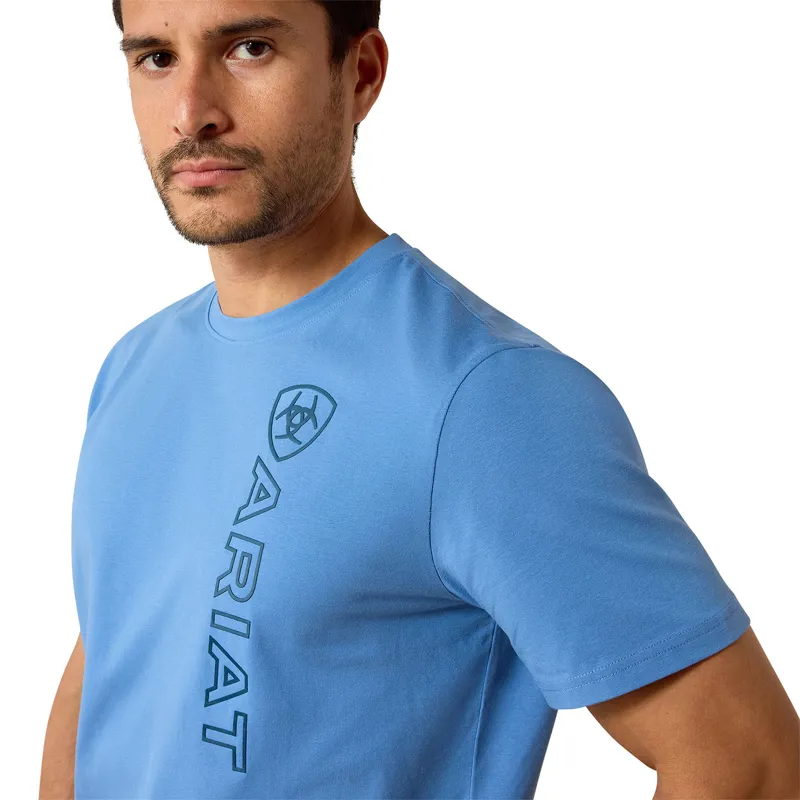 Ariat Vertical Logo Mens Tee - Riviera-2